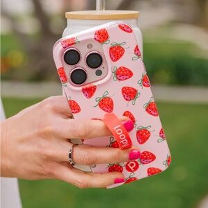 Loopy Strawberry & Bow iPhone 15 Pro Max Case